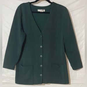 Cathy Daniels Deep Green Cardigan Sweater